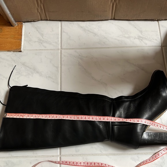 Topshop black lace up heeled boots - Picture 8 of 10